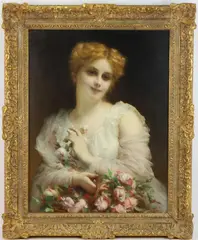 Untitled by Adolphe Piot, Oil on canvas, sold Mar 2024