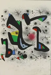 HC by Joan Miró, Lithograph in colors, sold Mar 2024