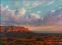 Desert Reds by Bruce Braithwaite, Oil on canvas, sold Sep 2022