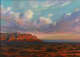 Desert Reds by Bruce Braithwaite, Oil on canvas, sold Sep 2022