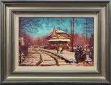 New Hope Station I by Joseph James Crilley, Oil on board, sold Sep 2022