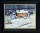 Winter Solitude - Buckingham Pa. by Christopher G. Willett, Oil on canvas, sold Sep 2022