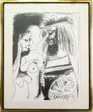 Le Vieux Roi (The Old King) by Pablo Picasso, Lithograph, sold Sep 2022
