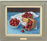 Strawberries by Antonio Pietro Martino, Oil on canvas, sold Sep 2022