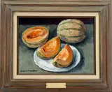 Cantaloupe Arrangement by Antonio Pietro Martino, Oil on canvas, sold Sep 2022