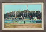 Cup Races by Andrew Shunney, Oil on canvas, sold Sep 2022