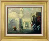 Untitled by Leonid Gechtoff, Oil on board, sold Sep 2022