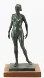 Untitled by Joe Brown, Bronze sculpture of a standing nude female, sold Sep 2022