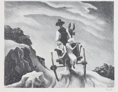 Goin' Home by Thomas Hart Benton, Lithograph, sold Jun 2023