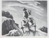 Goin' Home by Thomas Hart Benton, Lithograph, sold Jun 2023