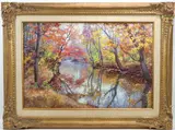 Autumn Calm by Tatiana M. Alexeeva, Oil on canvas, sold Jun 2023
