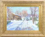 Winter Shadows by Tatiana M. Alexeeva, Oil on canvas, sold Jun 2023