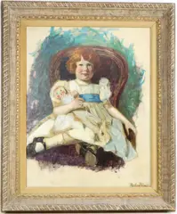 Untitled by Pauline Palmer, Oil on board, offered Jun 2023