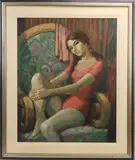 Untitled by Curt Frankenstein, Oil on canvas, sold Jun 2023