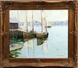 Gloucester Mass. by Christopher Willett, Oil on canvas, sold Jun 2023