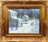 The Toll Booth by Christopher Willett, Oil on canvas, sold Jun 2023