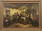 Tavern Brawl by Herman Frederick Carel ten Kate, Oil on board, sold Jun 2023