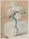 Untitled by Hobson Pittman, Watercolor SLL Floral still life 23"H x 17"W - Sight, sold Dec 2018