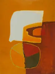 Automne by Benoît Gilsoul, oil on paper, sold Oct 2020