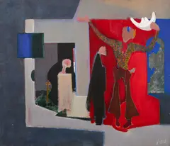 Untitled by Benoît Gilsoul, oil on linen, sold Oct 2020
