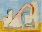 Souvenir de Rome by Benoît Gilsoul, pastel on paper, sold Oct 2020