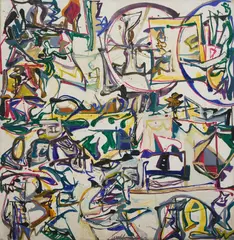 Tablet by Philip Wofford, 1962, oil on canvas, sold Oct 2020