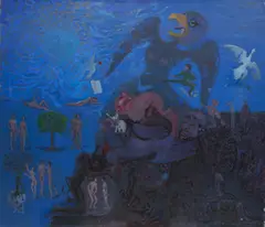 La Mystique de la Vie by Benoît Gilsoul, oil on linen, sold Oct 2020