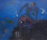 La Mystique de la Vie by Benoît Gilsoul, oil on linen, sold Oct 2020
