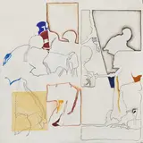 Untitled by Harry Nadler, oil on canvas, sold Oct 2020