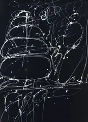 Untitled by Jay Milder, ink on paper, sold Oct 2020