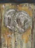 Untitled by David Rankin, 1990, oil and watercolor on paper, sold Oct 2020