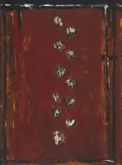 Untitled by David Rankin, oil on paper, sold Oct 2020
