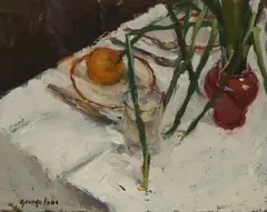 Still Life by George Luks, oil on canvas, sold Oct 2020