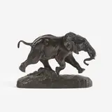 Bronze Elephant by Antoine-Louis Barye, bronze, sold Oct 2020