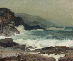 Untitled by Frederick Judd Waugh, oil on canvas, sold Oct 2020
