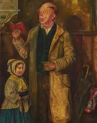 The Response by Thomas Faed, oil on canvas, sold Oct 2020