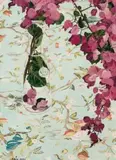 Bougainvillea by Cressida Campbell, 2003, hand-painted unique woodblock print, sold Nov 2025