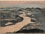 The river by Ian Fairweather, c.1954, oil on cardboard, sold Nov 2025