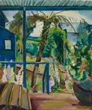 From the studio, Harkaway by Lina Bryans, 1952, oil on canvas on cardboard, sold Nov 2025