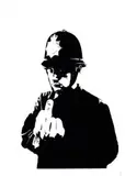 Rude Copper by Banksy, 2002, screenprint on paper, sold Nov 2025