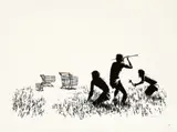 Trolleys by Banksy, 2007, screenprint in colours on paper, sold Nov 2025