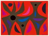 Phoenix by John Coburn, 1971, gouache on paper, offered May 2024