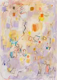 Equinox by Yvonne Audette, 1984, pen, coloured ink and pastel on paper, sold May 2024