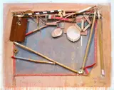 Equipment Primary Surveyor No. 1 by Tim Storrier, 1984, mixed media construction, offered Feb 2024