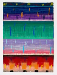 Untitled by Michael Johnson, 2004, pastel on paper, sold Feb 2024