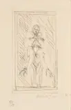 Small Standing Nude by Alberto Giacometti, 1959, etching on paper, sold Feb 2024
