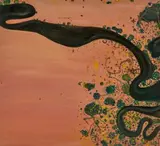 River And Wattle by John Olsen, 1982, oil on canvas, offered Apr 2024
