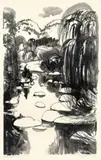 Preliminary For ‘River At Carcoar’ by Brett Whiteley, 1977, ink on paper, sold Apr 2024