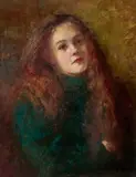Portrait Of The Artist’S Cousin by Jane Sutherland, c. 1895, oil on canvas, sold Apr 2024
