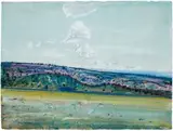 Avenel by Fred Williams, 1971, gouache on paper, sold Apr 2024